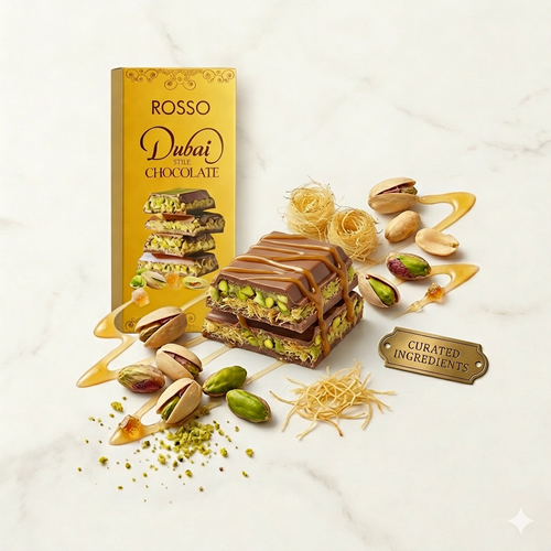 Rosso Dubai Style Chocolate (95g) 6 pieces Box